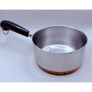1801 Revere Ware Sauce Pan Copper Bottom 2 Qt 95c OS Vintage